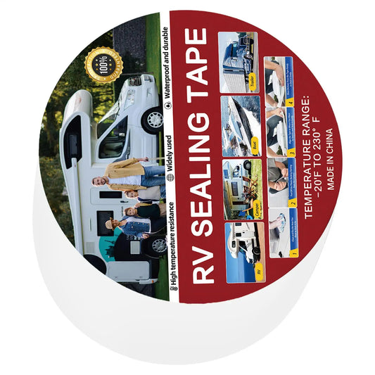 RV Sealant Tape – White Waterproof Butyl Roof Seal Tape RV Roof Seal Tape Peaceful Pleasures Health and Wellness