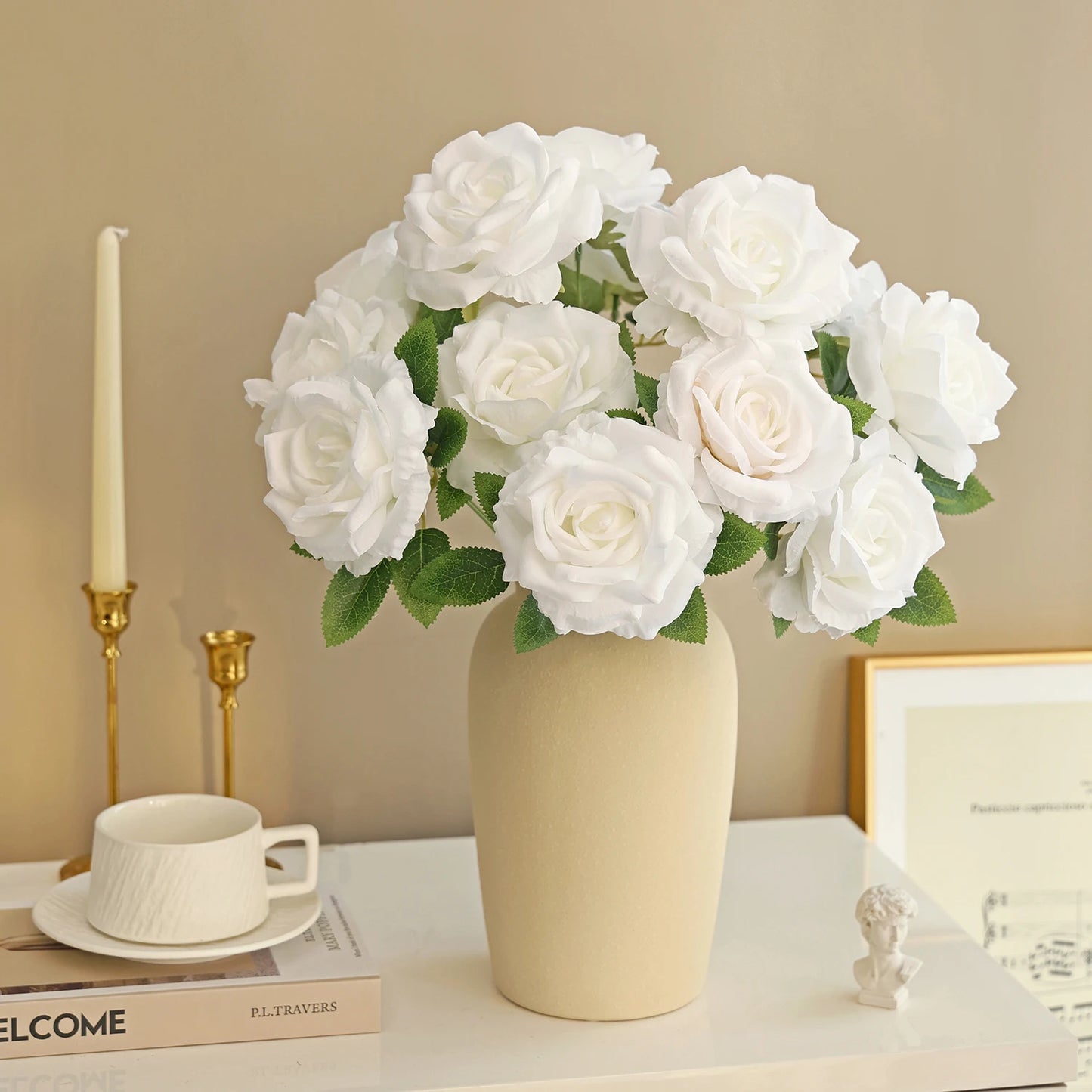Silk Rose Artificial Bridal Bouquet | Wedding & Home Décor