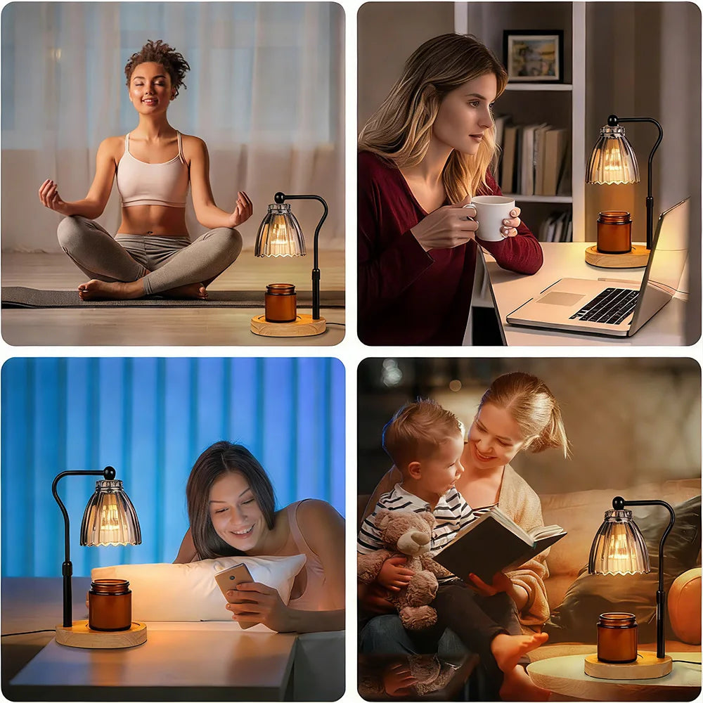 RUNTOIN Dimmable Candle Warmer Lamp with Timer | Home Decor