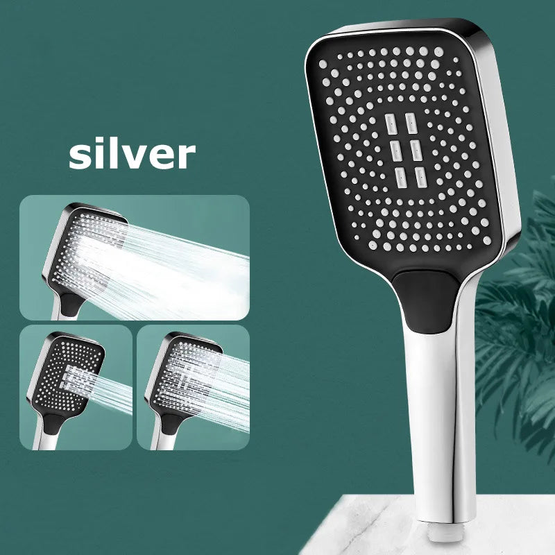 30cm Rainfall Shower Head – 360° Rotation, High Flow & Water Saving