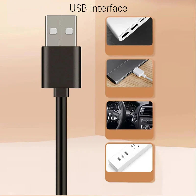 USB Mini Aquarium Heater – 75mm Metal Heating Rod for Fish Tank