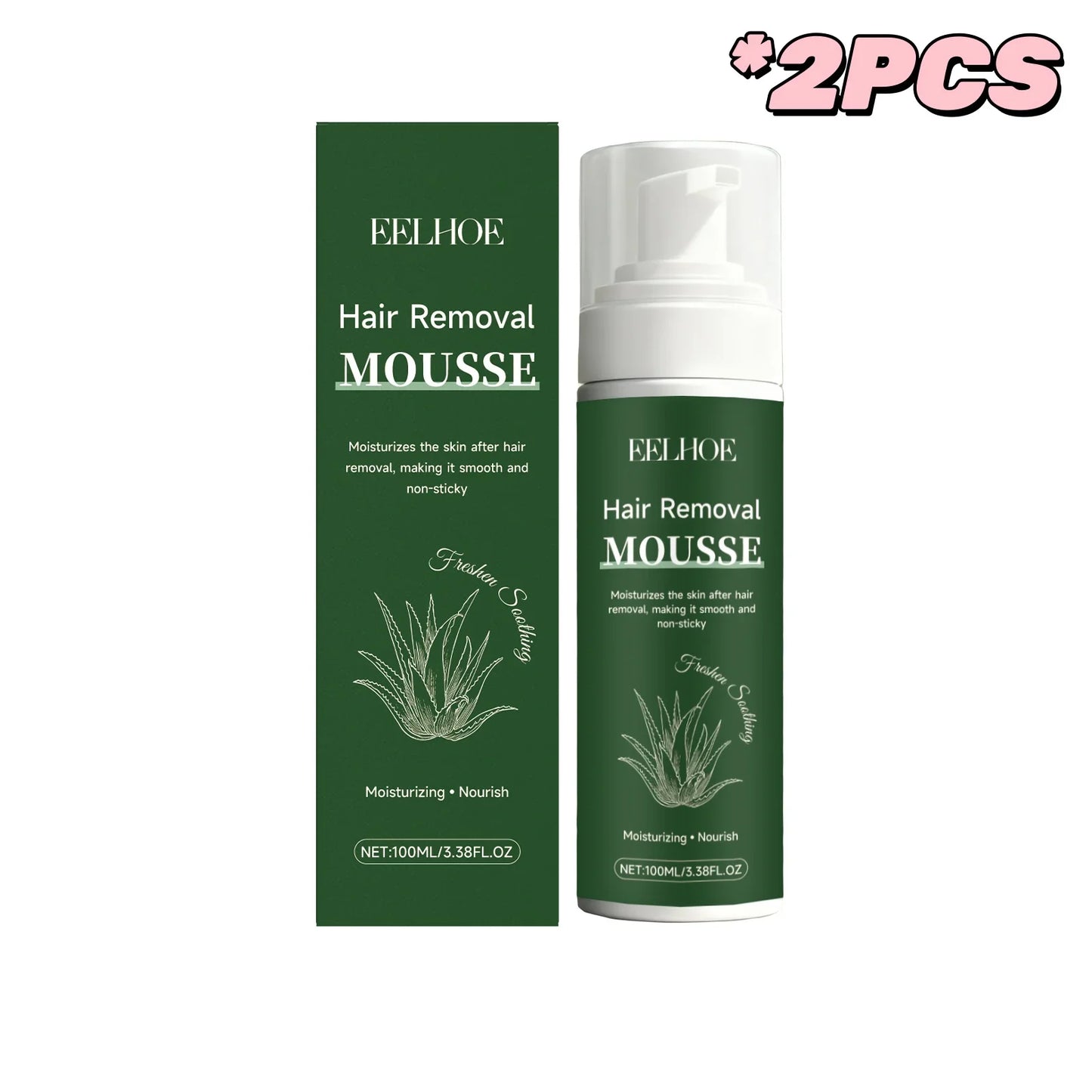 EELHOE Hair Removal Mousse – Fast 5-Min Depilatory Foam 100g