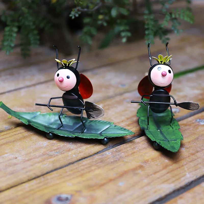 Little Ladybug Creative Department Healing Small Ornaments Living Room Computer Desktop TV Cabinet Modern Home Garden Decoration Peaceful Pleasures Health and Wellness