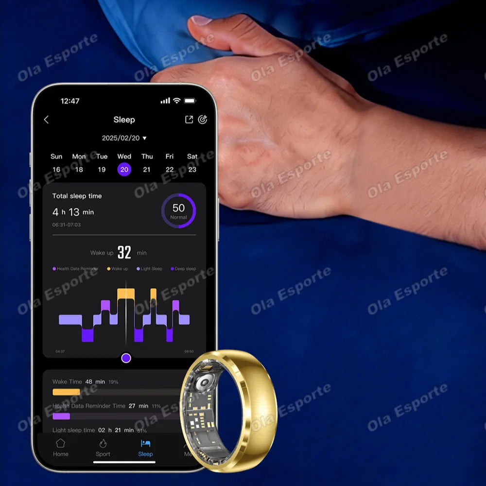Smart Ring Heart Rate & Fitness Tracker | Waterproof 5ATM