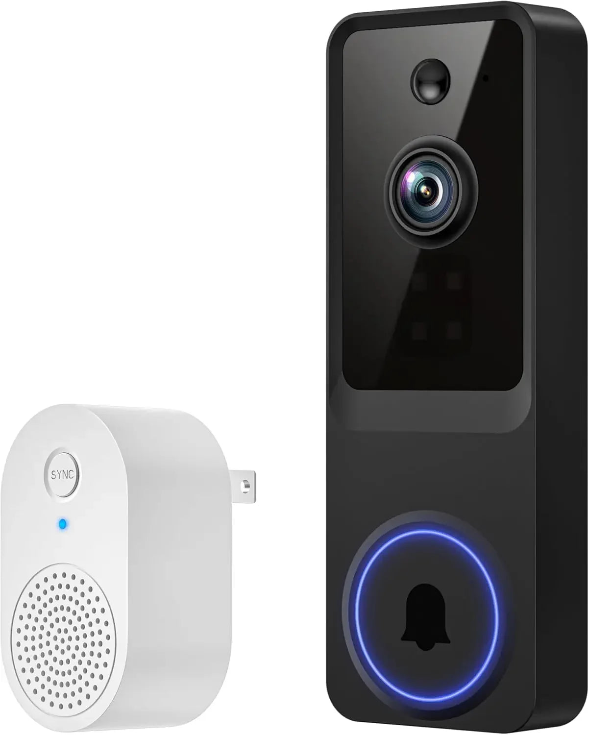 Wireless Doorbell Camera with 1080P HD, Motion Detection, Two-Way Audio, Live View, Night Vision, Cloud Storage Peaceful Pleasures Health and Wellness United States