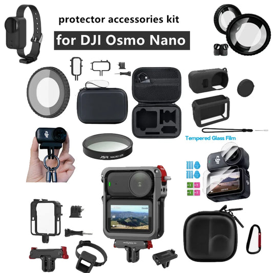 DJI Osmo Nano Accessories Kit – Cage, Case, Dive Adapter & Film Camera Accessories Kit Oasis Select