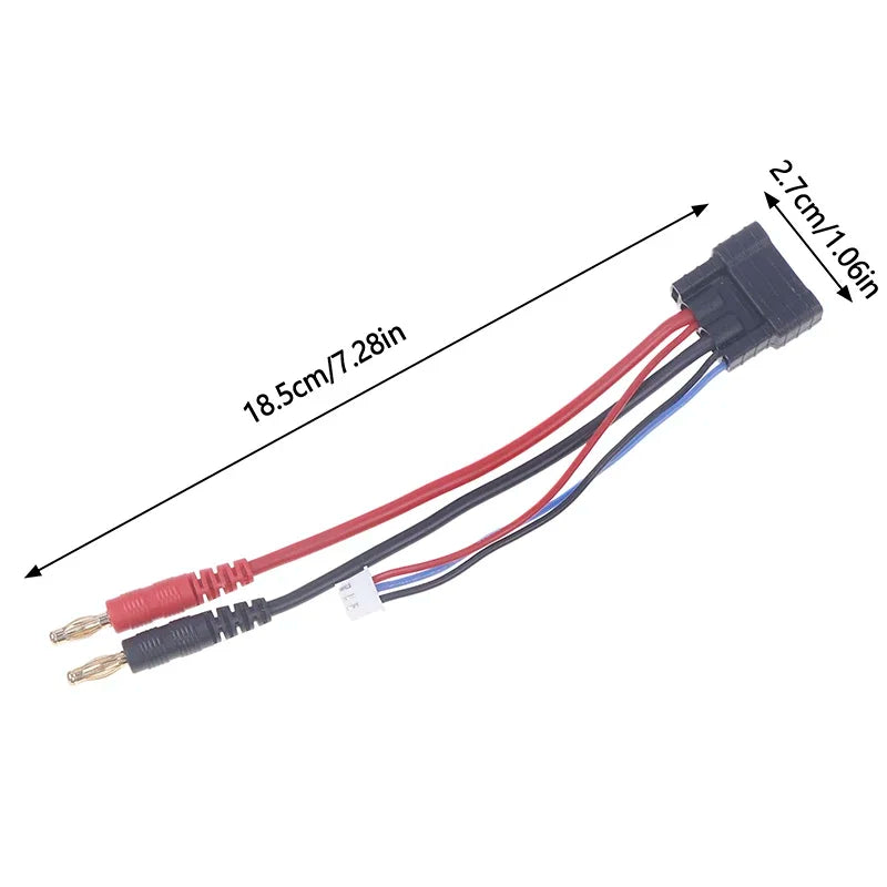 TRX ID Male Charger Lead 2S 3S 4S LiPo to 4mm Banana Plug Cable