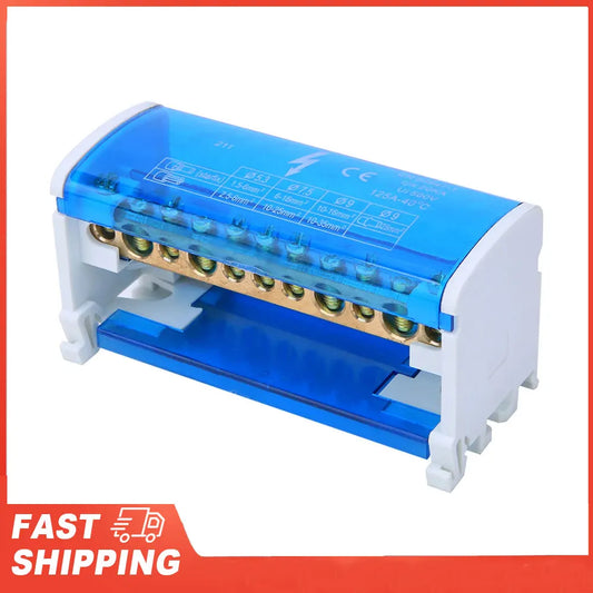 Din Rail Terminal Block Distribution Box 2-Level Single Phase Peaceful Pleasures Health and Wellness