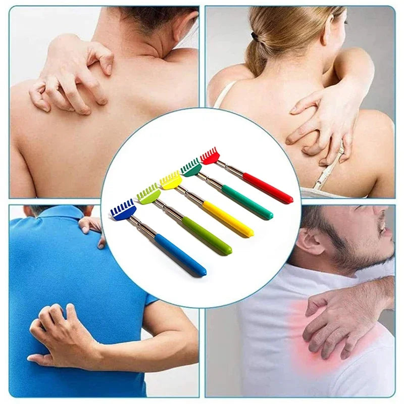 Telescopic Scratching Backscratcher Extendable Massage Claw For Back Scraper Massage Relax Back Scratcher Relieve Anti-itch Tool Peaceful Pleasures Health and Wellness