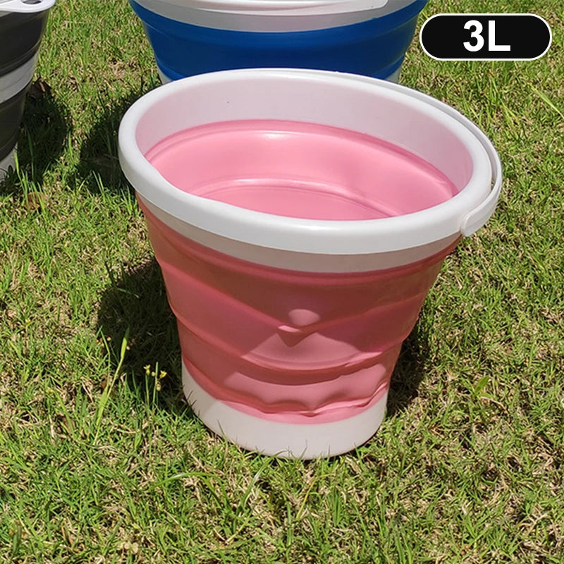 Collapsible Folding Bucket 3/5/10L | Camping, Fishing & Car Wash