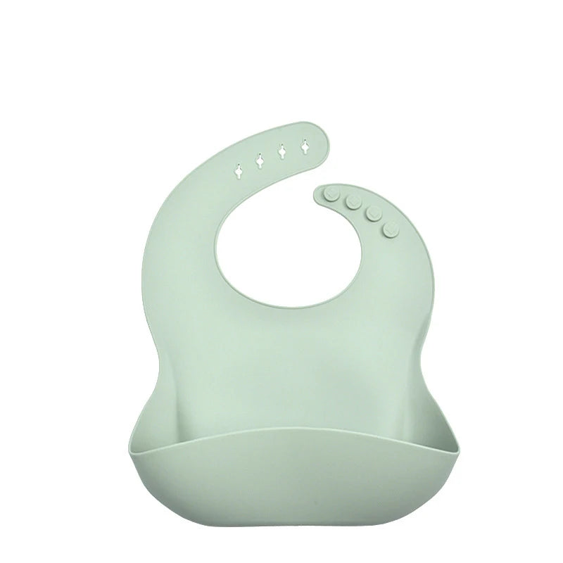 Soft Silicone Baby Bibs with Food Catcher Pocket | 1-3 Pack