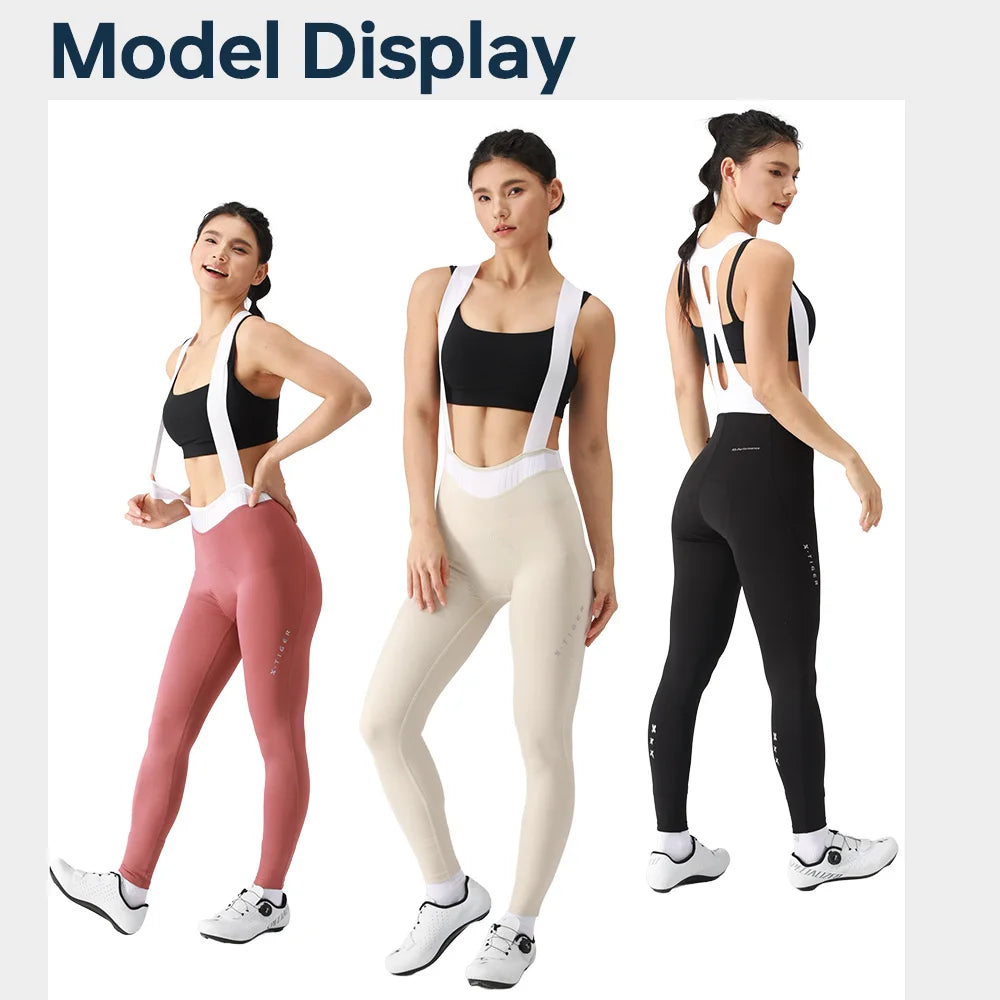 X-TIGER Women's Cycling Bib Pants – MTB Road Bike Tights