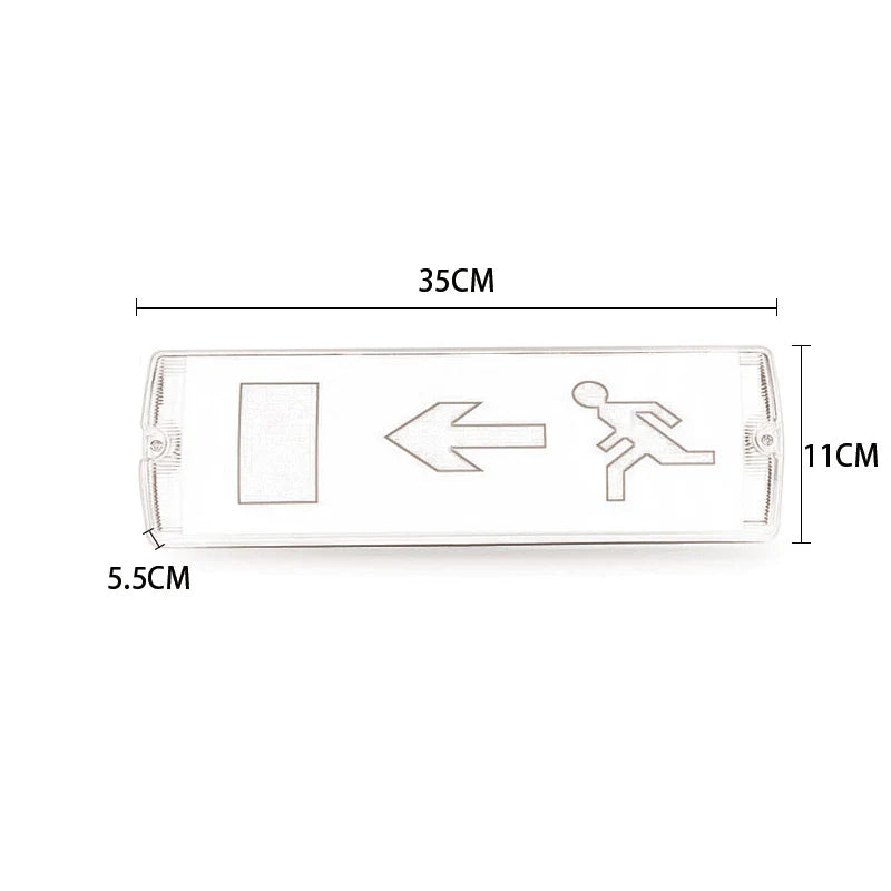 IP68 Emergency Exit Light LED 85–265V | 200-Min Battery Backup
