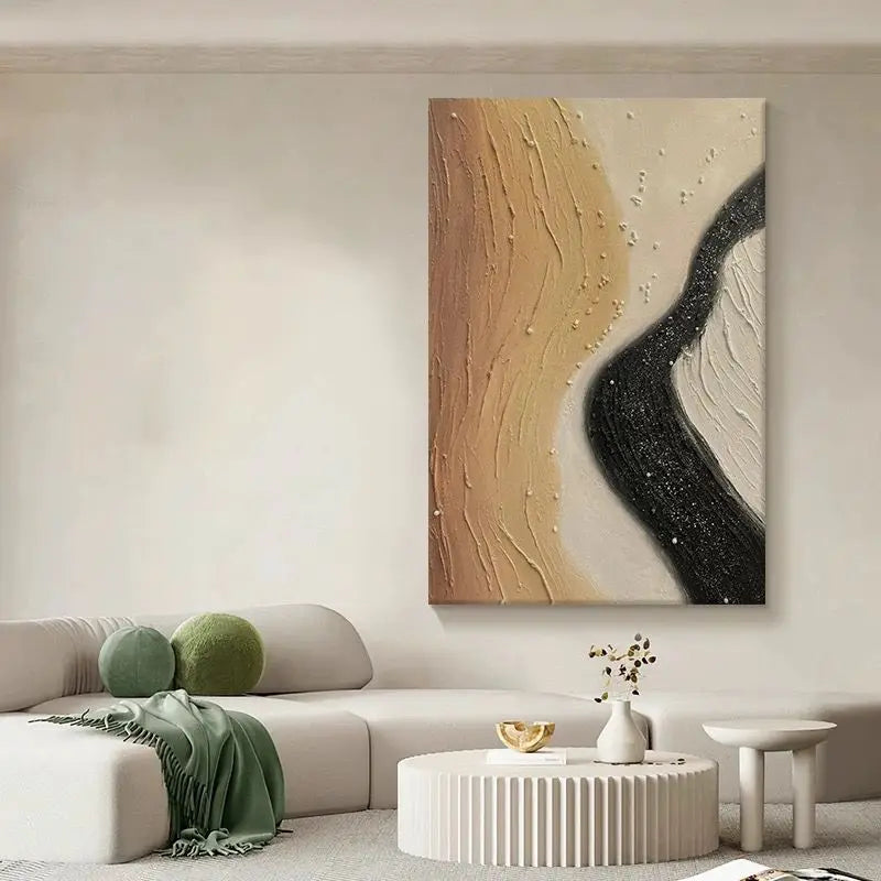 Modern Abstract Texture Oil Painting Poster On Canvas Handmade Landscape Wall Art Original Design for Living Room home Decorat Peaceful Pleasures Health and Wellness