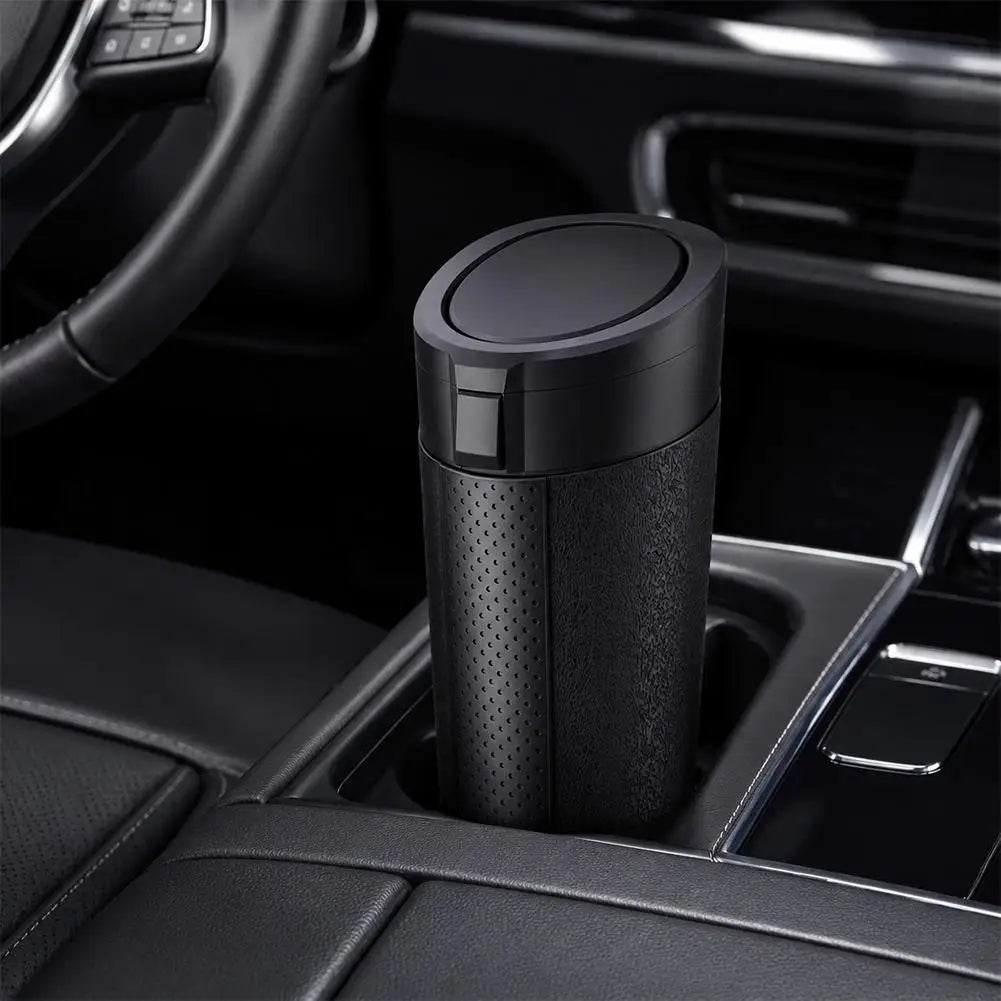 Universal Car Trash Can with Lid | Portable Car Bin Organizer