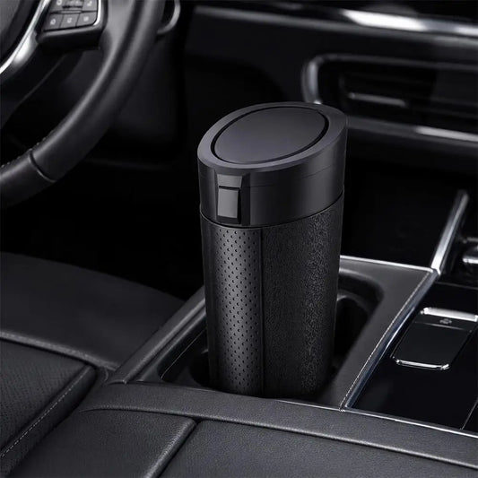 Universal Car Trash Can with Lid | Portable Car Bin Organizer Car Trash Can Oasis Select