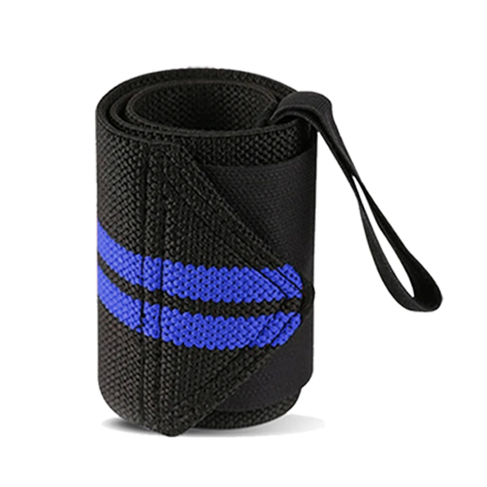 1PC Exercise Pressure Strap Elastic Wrist Wrist Pressure Weight Lifting Sports Wrist Bandage Wrap Wrist Guard against Sprain Men Peaceful Pleasures Health and Wellness Blue