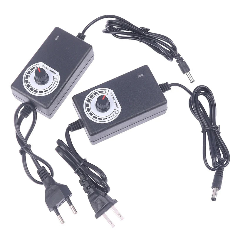 Adjustable DC Power Adapter 3V–12V 2A 24W | 9 Voltage Settings