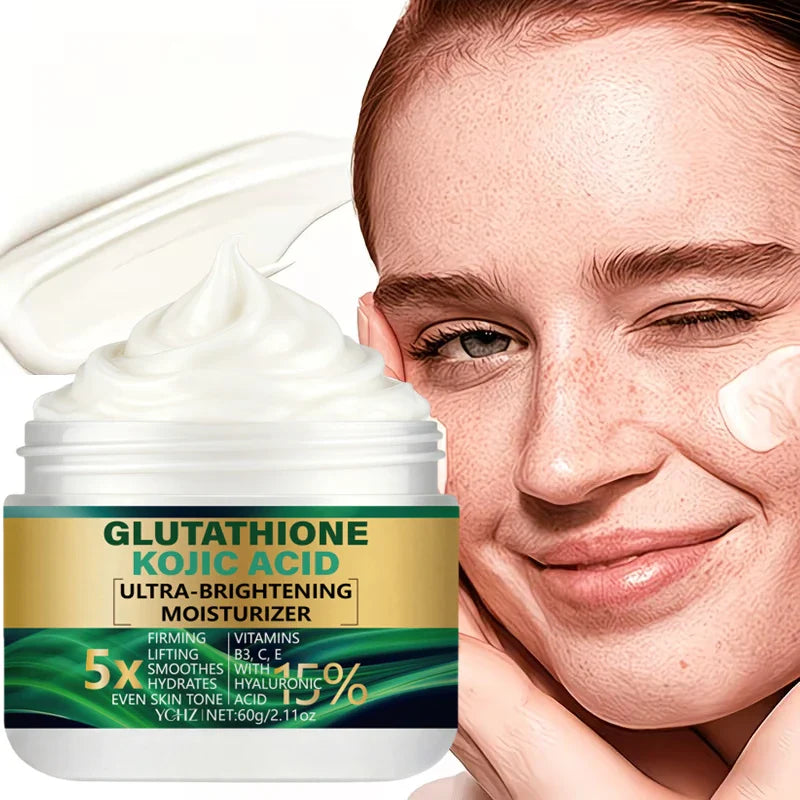 5X Glutathione & Kojic Acid Brightening Cream 60g | Day & Night