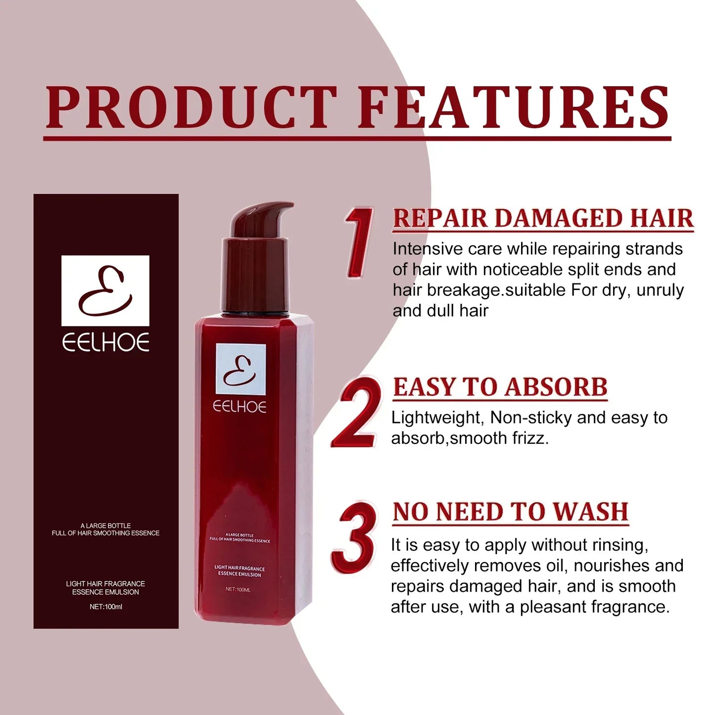 Hair Conditioner Essence Moisturizing Soften Repair Hair Mask Smoothing Treatment for Damaged Dry Curly Frizzy Hair Care Peaceful Pleasures Health and Wellness