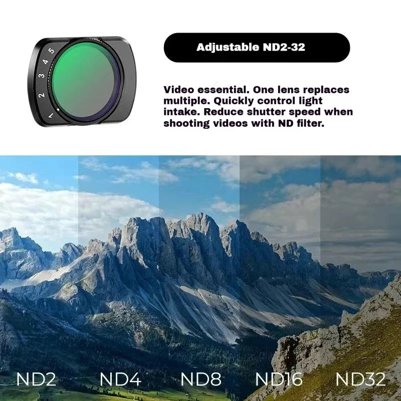 DJI Osmo Pocket 3 & 4 Filter Set – CPL ND Black Mist Wide