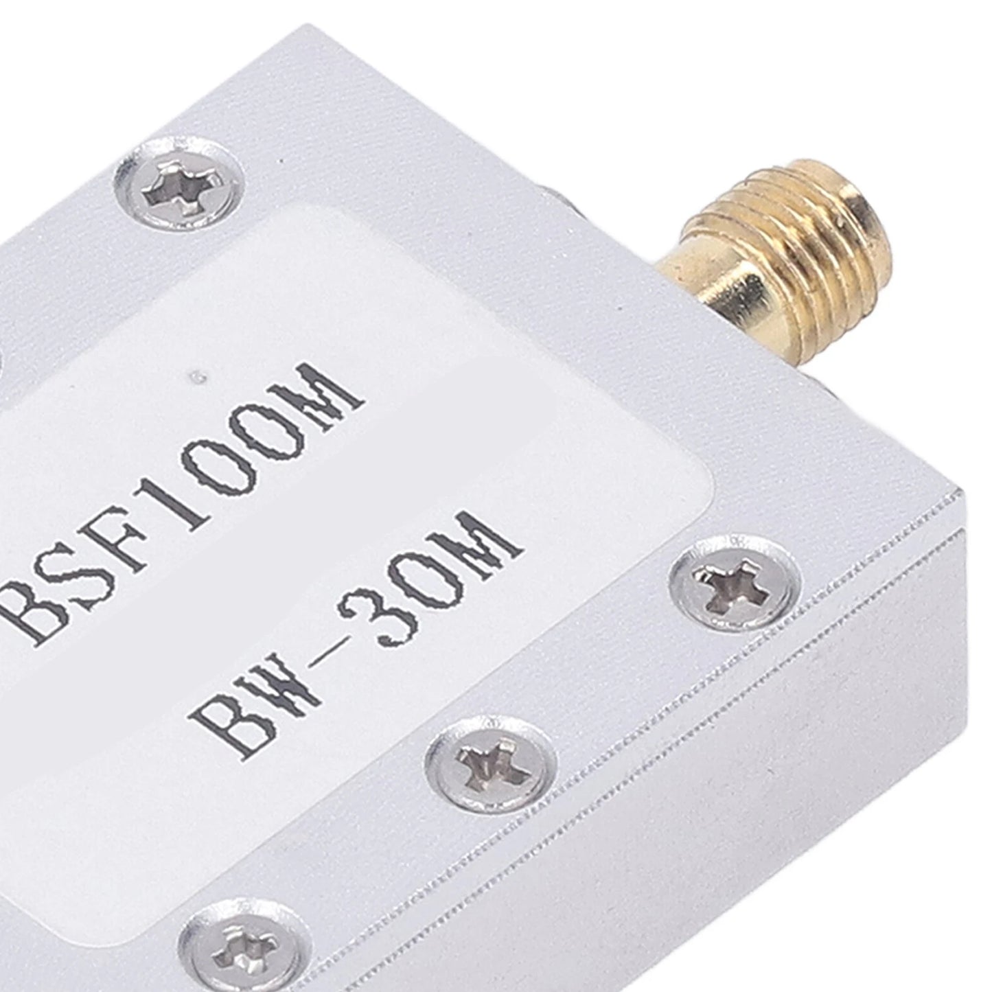 Band Stop Filter 88‑108M Anti FM Interference CNC Aluminum Alloy Shell Passive Notch Filter Broadcast FM Band Stop Filter Peaceful Pleasures Health and Wellness