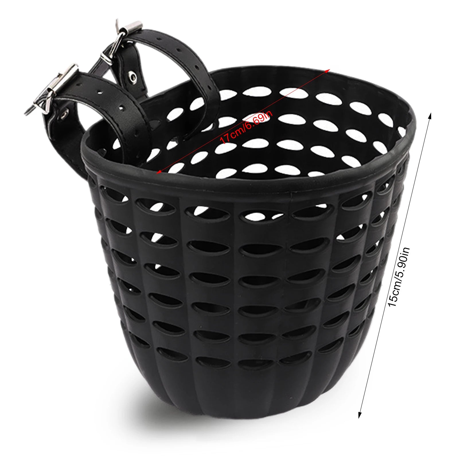 Children's Plastic Bike Basket with Installation Buckle Bike Hanging Basket for Kids Holiday Birthday Gift Peaceful Pleasures Health and Wellness