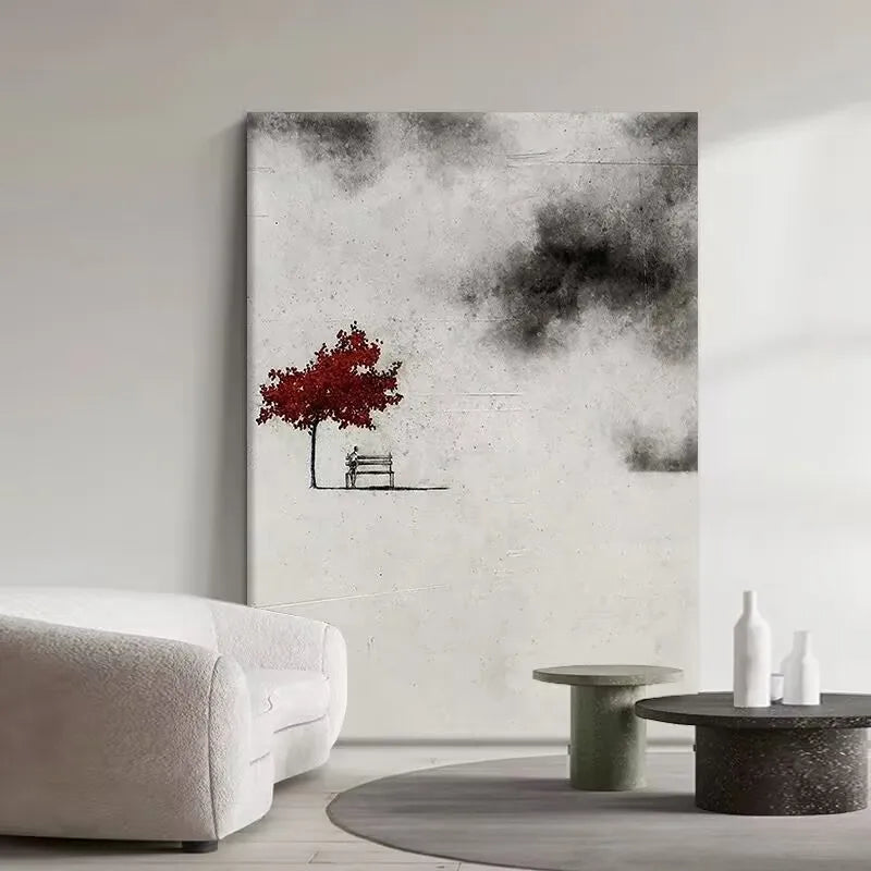 Abstract Nostalgic Art Pure Handmade Oil Painting,Hanging Picture,French Style,New Murals for Living Room,Dining Room, No Framed Peaceful Pleasures Health and Wellness