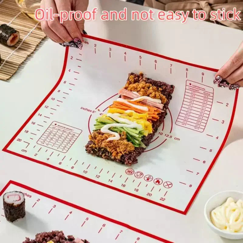 Silicone Baking Mat – Non-Stick Pastry Rolling & Kneading Pad