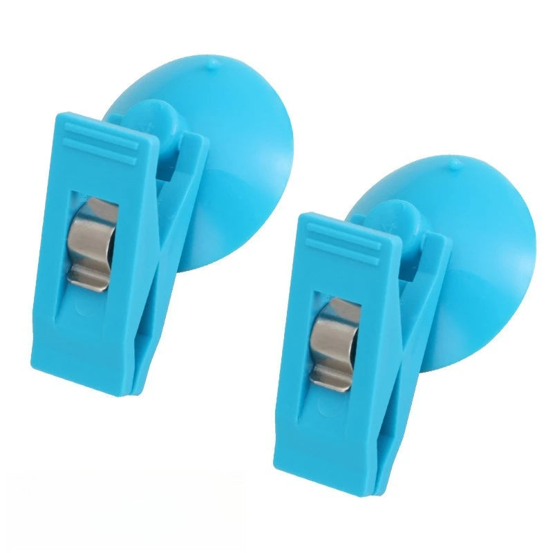 New Car Interior Window Clip Mount Black Suction Cap Clip Plastic Sucker Removable Holder for Sunshade Curtain Towel Ticket Tool Peaceful Pleasures Health and Wellness blue 2pcs