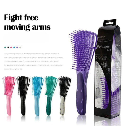 1Pcs Scalp Massage Detangling Brush Anti-Static Smooth Removes Hair Knots Comb For Salon Hairdressing Tools Peaceful Pleasures Health and Wellness