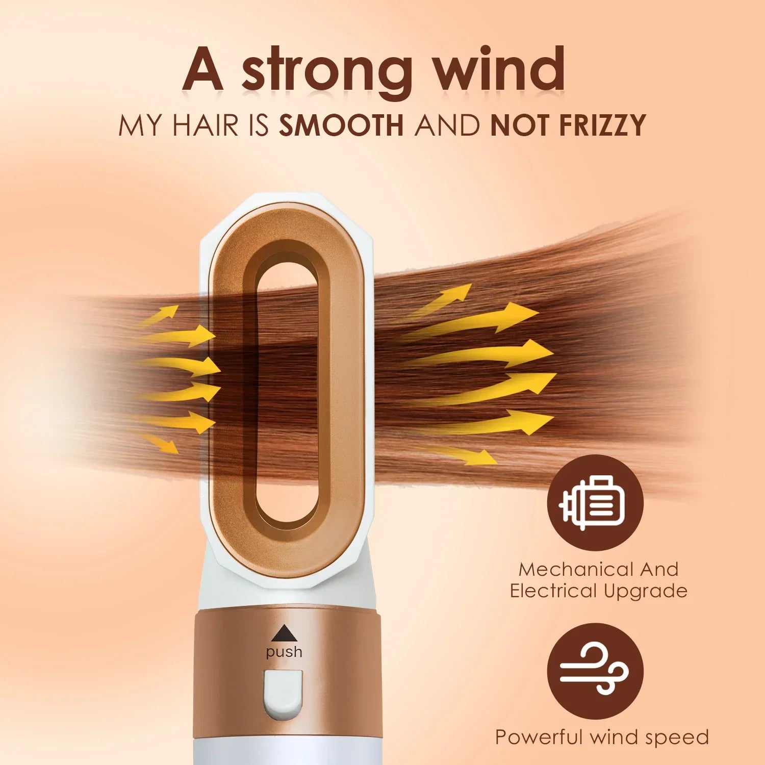 6 in 1 Hair Dryer One-step Hot Air Comb Set Professional Air styling Curling Iron Hair Straightener Styling Tool Hair Dryer Peaceful Pleasures Health and Wellness