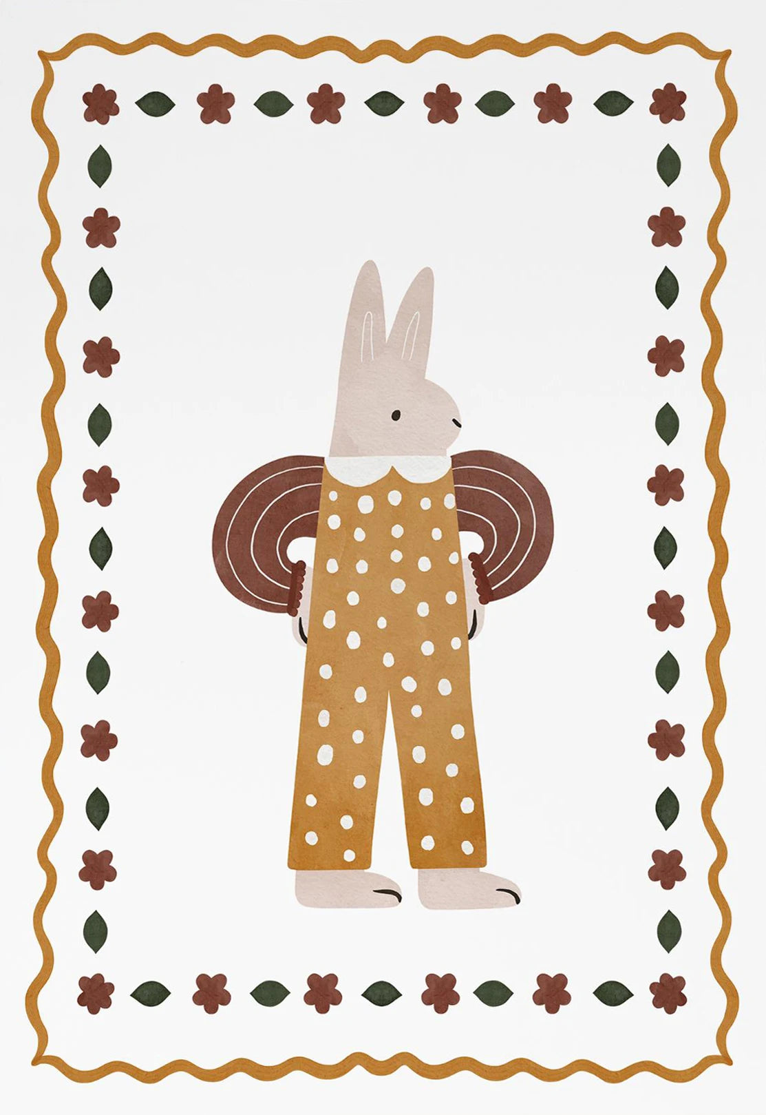 Boho Nursery Canvas Wall Art | Cute Animals Kids Room Decor