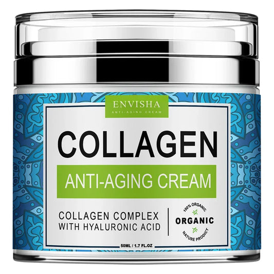 ENVISHA Face Cream – Collagen, Hyaluronic Acid & Anti-Aging | 50ml Peaceful Pleasures Health and Wellness