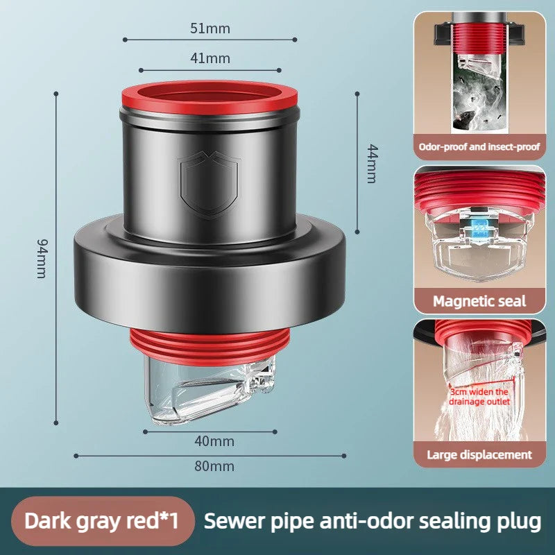 Copper Floor Drain Check Valve – Anti-Odor Sealing Plug