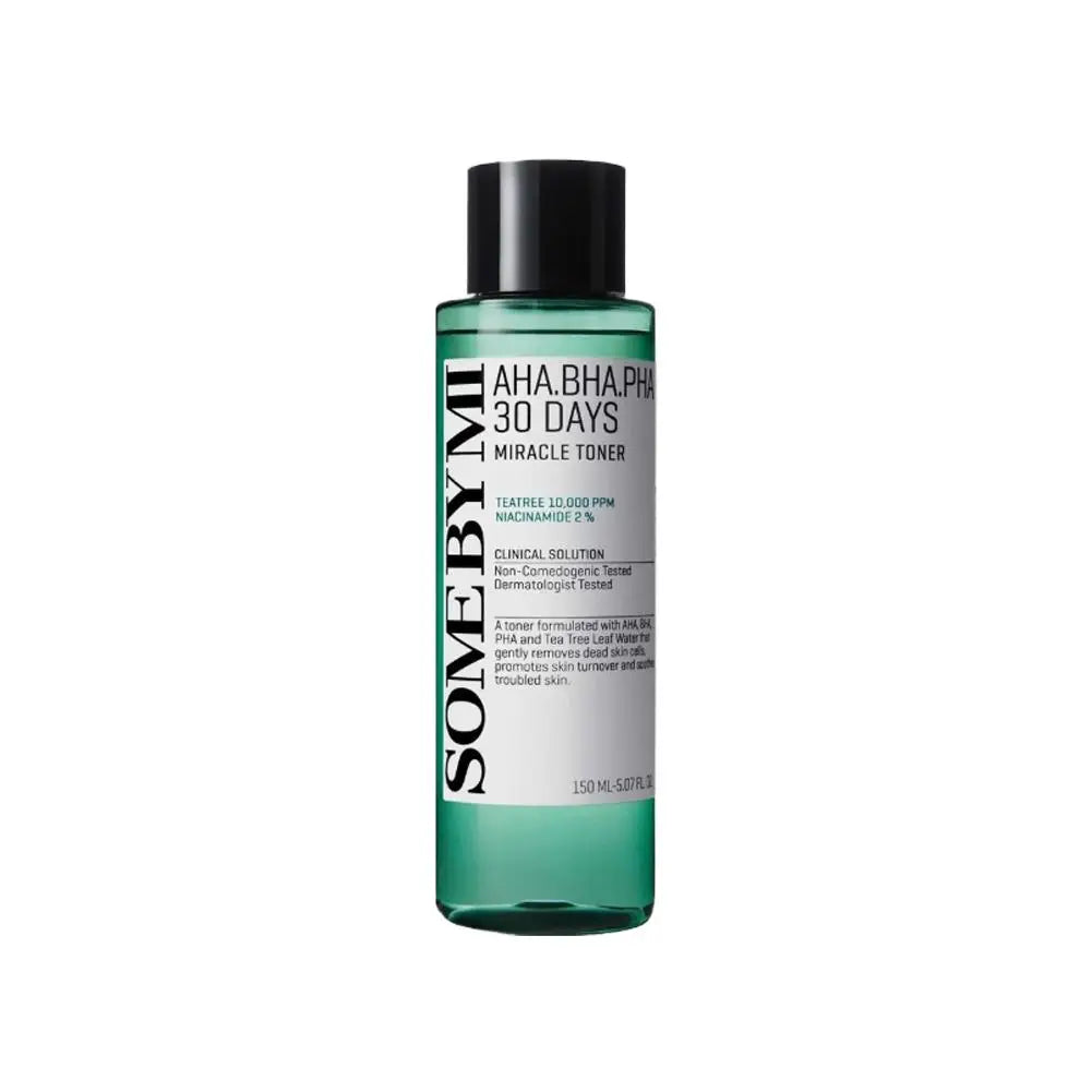 SOME BY MI 30 Days Miracle Toner 150ml/Acne Clear Foam 100ml /60ml Face Cream for Oily Acne-Prone Skin Korean skincare set Peaceful Pleasures Health and Wellness toner