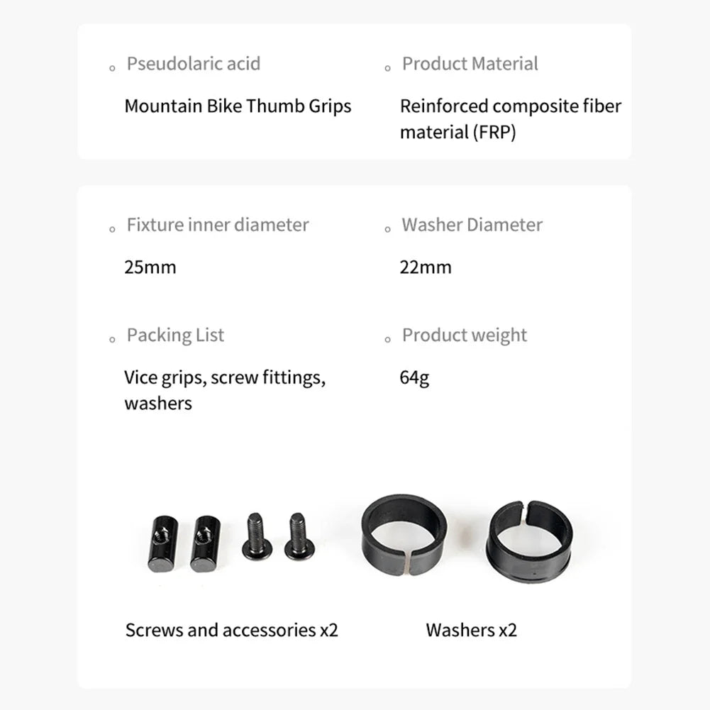Inner Handle Bar Grips Ergonomic Design Bicycle Inner Bar Ends Ultralight Bicycle Inner Handlebar Grips Cycling Accessories Peaceful Pleasures Health and Wellness