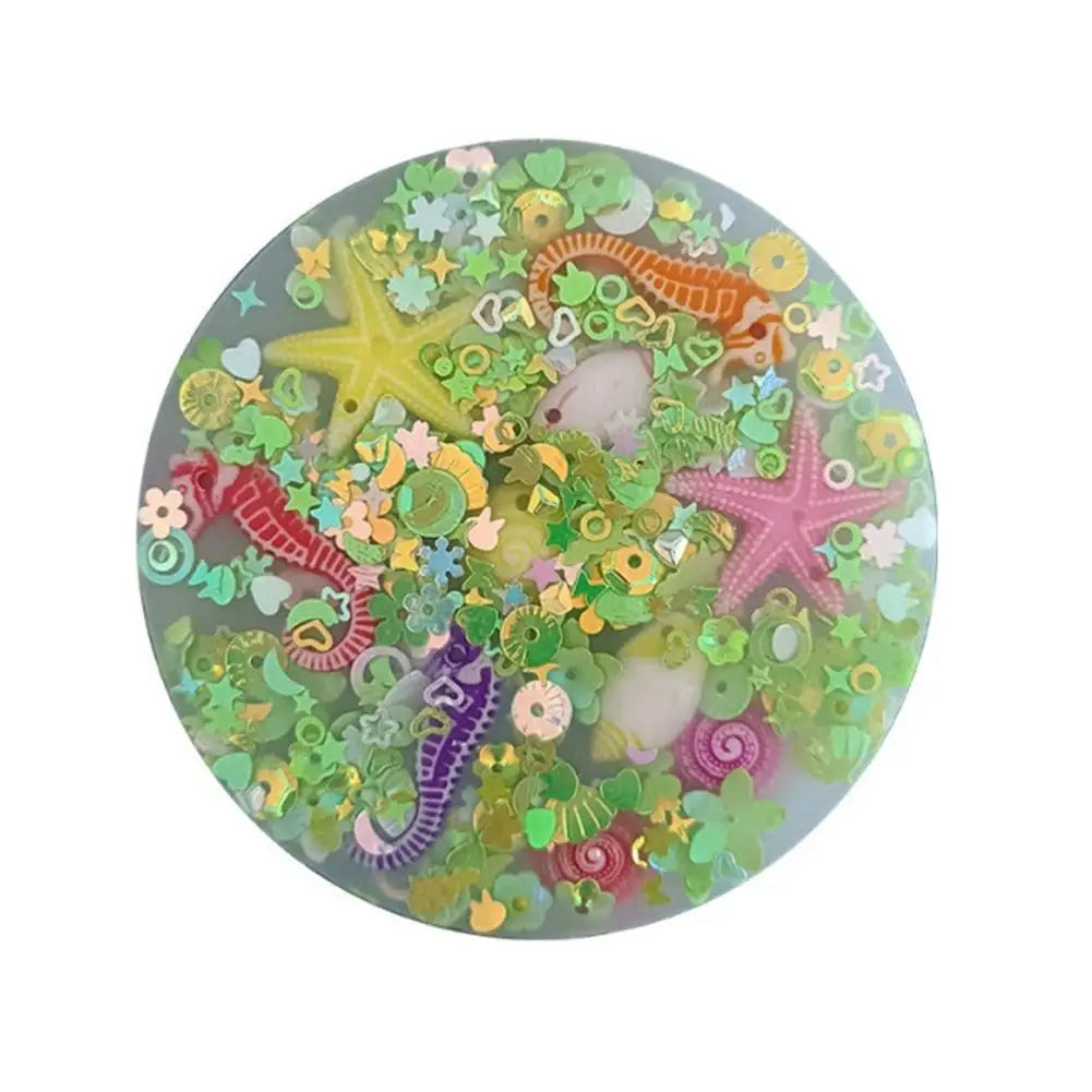 Ocean Themed Sensory Stress Relief Toys Silicone Picky Pad Decompression Skin Picking Pad For Autism ADHD Sensory Anxiety Toy Peaceful Pleasures Health and Wellness C
