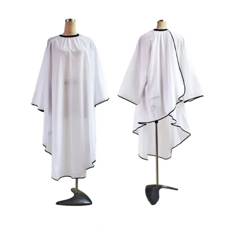 Barbershop Sleeved Apron Barber Haircut Cloth Hair Cut Cape Hairdress Gown Hairdressing Coat Barbershop Salon Accessory Peaceful Pleasures Health and Wellness