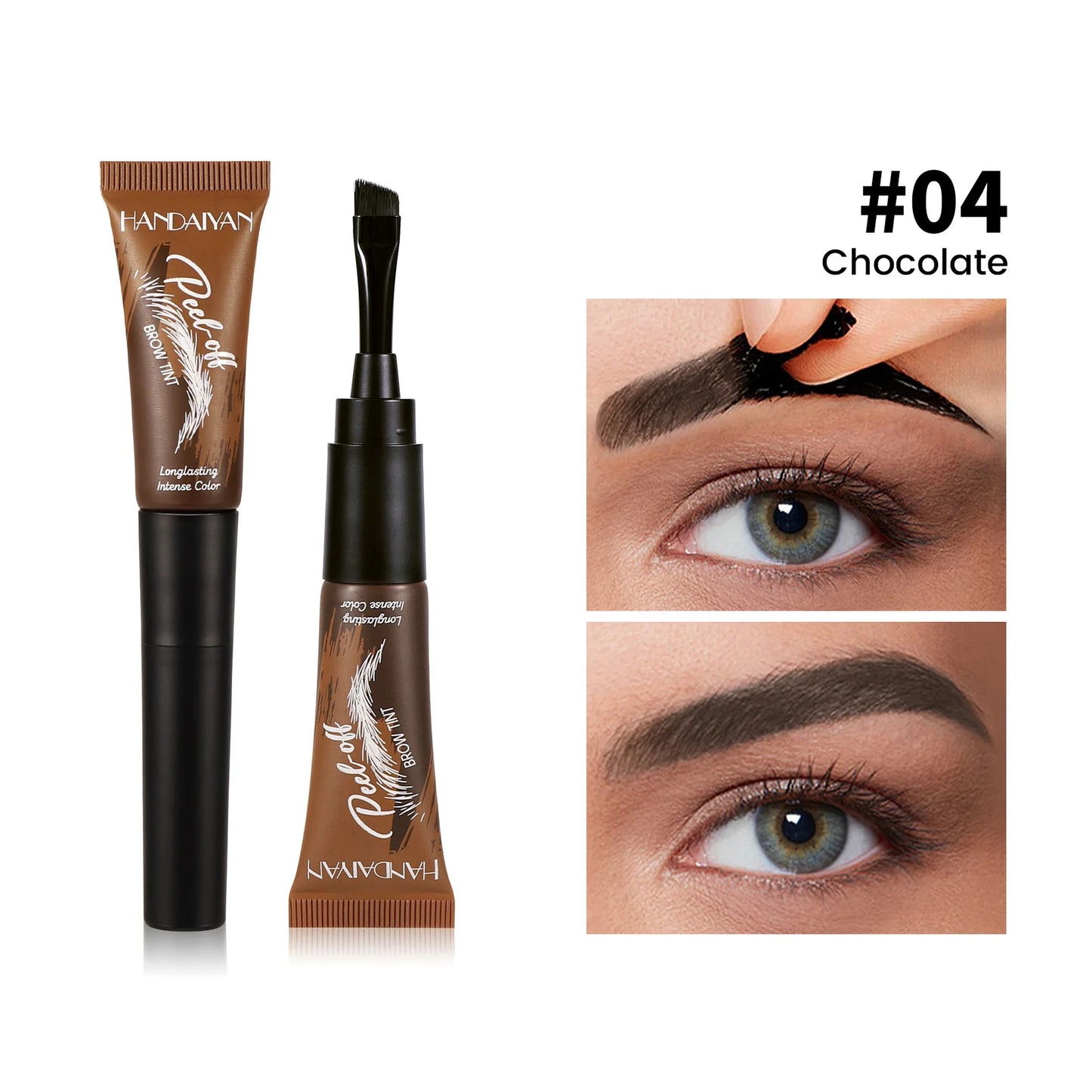 Eyebrow Dye 5-color Peel-off Waterproof Long-lasting Dye Natural And Easy To Color Beginner-friendly Quick-drying Eyebrow Dye Peaceful Pleasures Health and Wellness 04