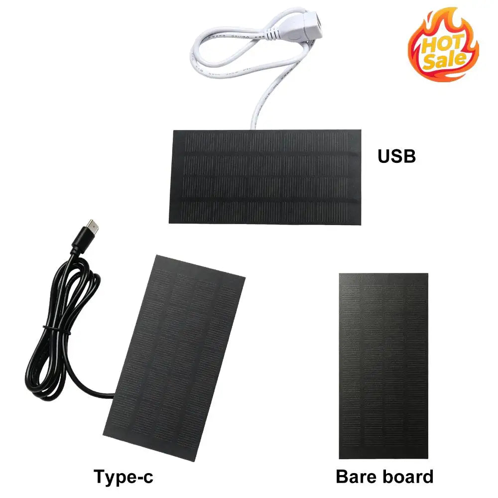 VODOOL 1.2W Portable Solar Panel Charger – Camping & Hiking