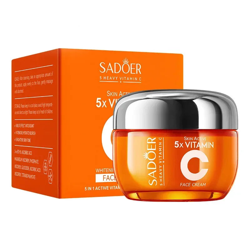 SADOER Vitamin C Face Cream – Brightening Firming Moisturizer