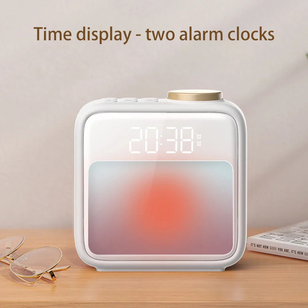 7-Color Night Light Alarm Clock | Wake-Up Light & White Noise