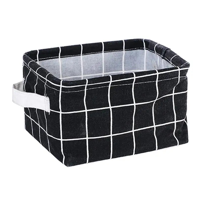 Cotton Linen Waterproof Desktop Storage Box & Organizer