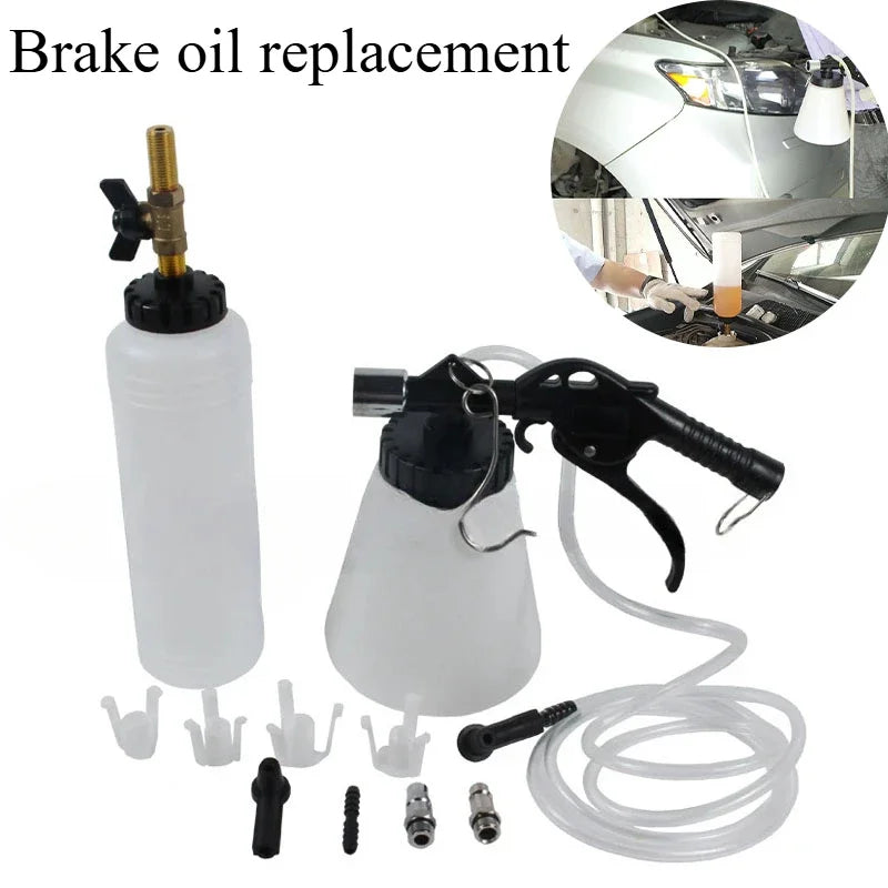 1L 0.75L Car Brake Bleeder Hydraulic Pumping Fluid Pump Kit Oil Change Purge Tank Tubes Repair Tool Truck Motorcycle Accessories Peaceful Pleasures Health and Wellness