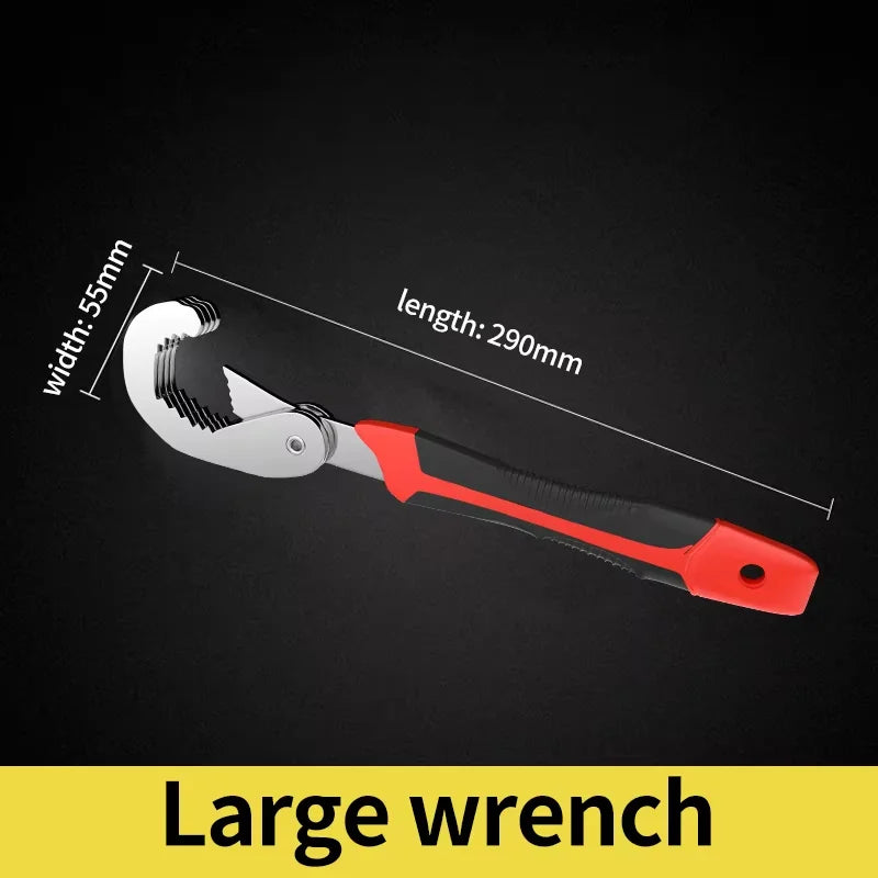 Multipurpose Adjustable Wrench – Quick-Adjust Jaw for Plumbing