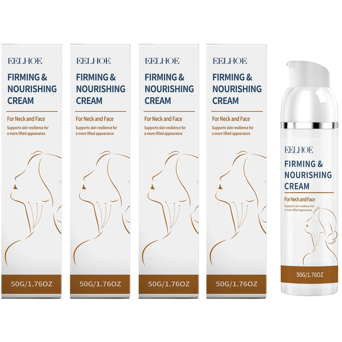 EELHOE Firming Neck Cream – Lift, Tighten & Hydrate 50g Firming Neck Cream Peaceful Pleasures Health and Wellness 4 x 50g Boxed