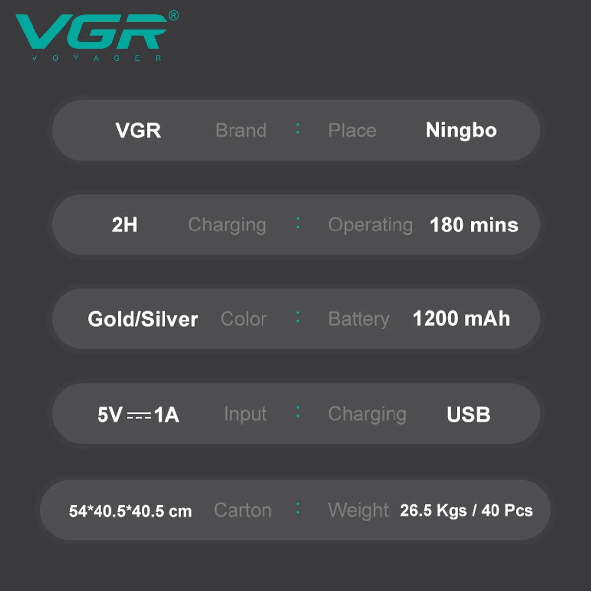 VGR 350 Men's Shaver Convenient Shaver Intelligent Digital Hair Trimming Deep Cleaning Shaver Metal Body Electric Whitening Devi Peaceful Pleasures Health and Wellness