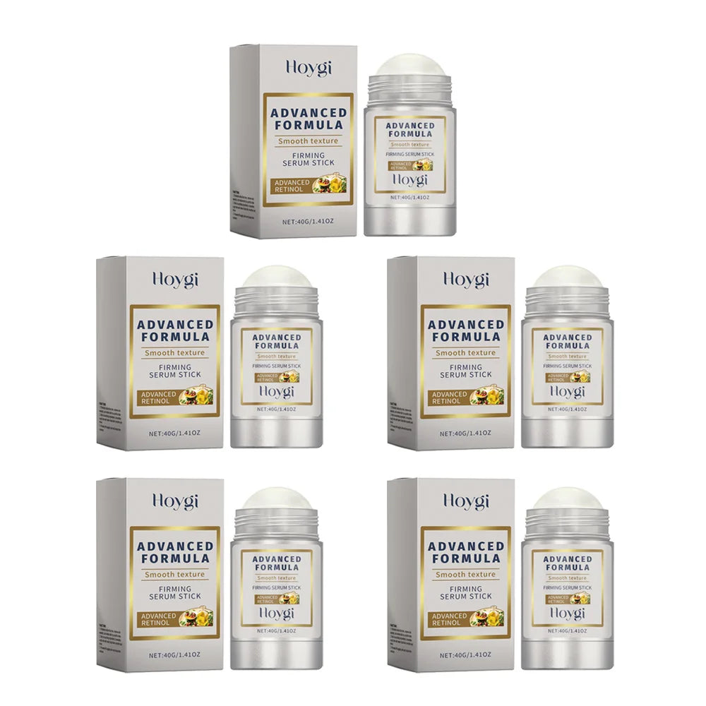 Retinol Hyaluronic Acid Stick Anti Wrinkle Tighten Pores Firming Lifting Plump Skin 24H Moisturizing Anti Aging Korean Care Balm Peaceful Pleasures Health and Wellness 5PCS
