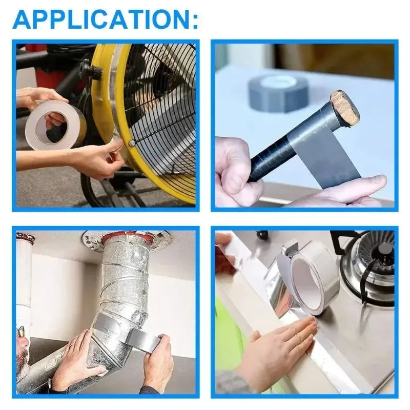 Aluminum Foil Tape – High Temp Waterproof Pipe Repair Seal